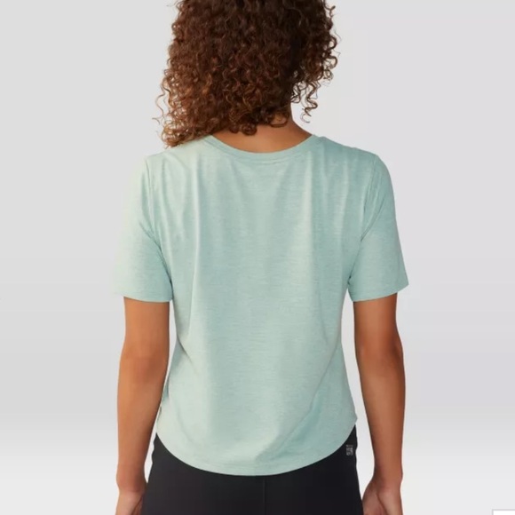 Mountain Hardwear Women’s Sunblocker Short Sleeve Tee Mineral Spring Heather S - Picture 2 of 6